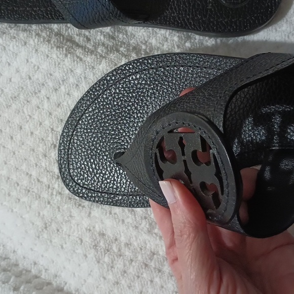 Tory Burch Black Size 11 Leather Sandals - Picture 6 of 10